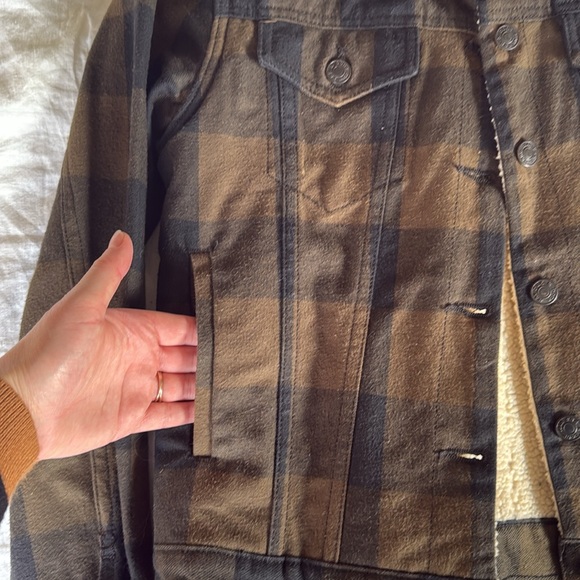 Rag and Bone Plaid Jacket with Shearling Lining - Picture 6 of 7